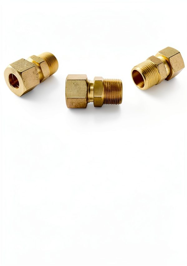 RFS Brass 35mm OD x 1" Male NPT Connector Compression Fittings, Light Series-5