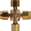 Parker A-Lok 8ECR8-B Brass Compression Tube Fitting, Cross, 1/2" Tube OD-1