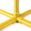 FORMUFIT 1-1/4" 5-Way Cross PVC Fitting Yellow UV Resistant Impact-8