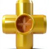 FORMUFIT 1-1/4" 5-Way Cross PVC Fitting Yellow UV Resistant Impact-7