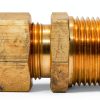 RFS Brass 35mm OD x 1" Male NPT Connector Compression Fittings, Light Series-2