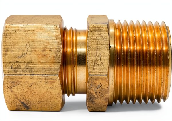 RFS Brass 35mm OD x 1" Male NPT Connector Compression Fittings, Light Series-2