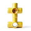 FORMUFIT 1-1/4" 5-Way Cross PVC Fitting Yellow UV Resistant Impact-2