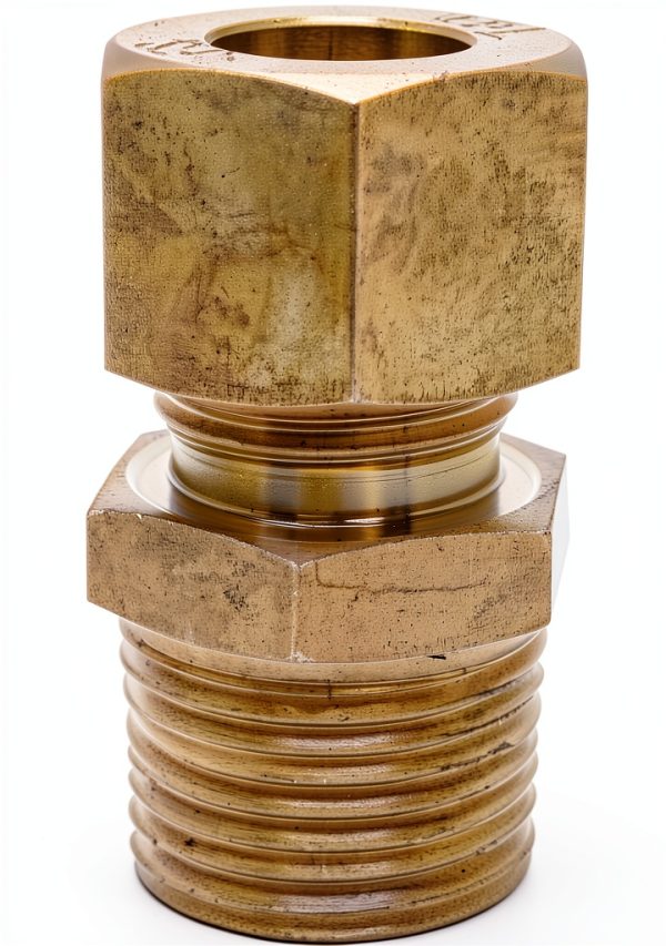 RFS Brass 35mm OD x 1" Male NPT Connector Compression Fittings, Light Series-1