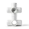 FORMUFIT 1" 5-Way Cross Fitting White PVC, USA Made UV-Resistant-2