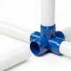 FORMUFIT 1-1/4 inch 5-Way Cross PVC Fitting Blue UV Resistant Impact-4