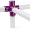 FORMUFIT 1-1/4" 5 Way PVC Fitting Purple Grade Pack of 4-6