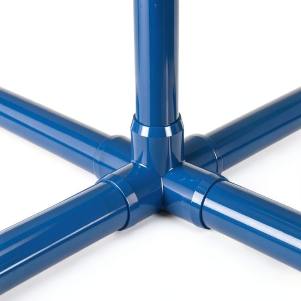 FORMUFIT 1-1/4 inch 5-Way Cross PVC Fitting Blue UV Resistant Impact-8