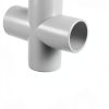 SHEUTSAN 20 Pack 1 Inch 4 Way Cross PVC Pipe Fitting White Furniture-0