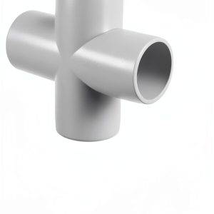 SHEUTSAN 20 Pack 1 Inch 4 Way Cross PVC Pipe Fitting White Furniture-0