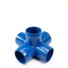 FORMUFIT 1-1/4 inch 5-Way Cross PVC Fitting Blue UV Resistant Impact-1