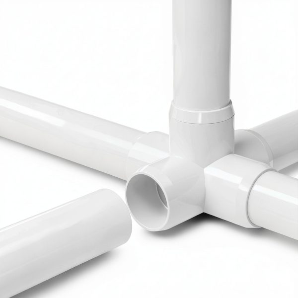 FORMUFIT 1" 5-Way Cross Fitting White PVC, USA Made UV-Resistant-5