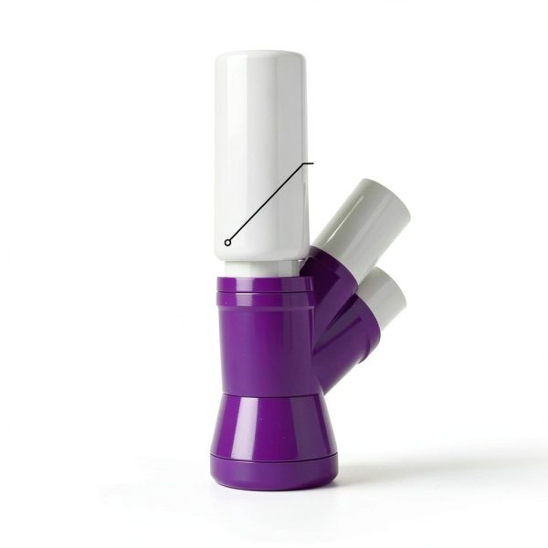 FORMUFIT 1-1/4" 5 Way PVC Fitting Purple Grade Pack of 4-3