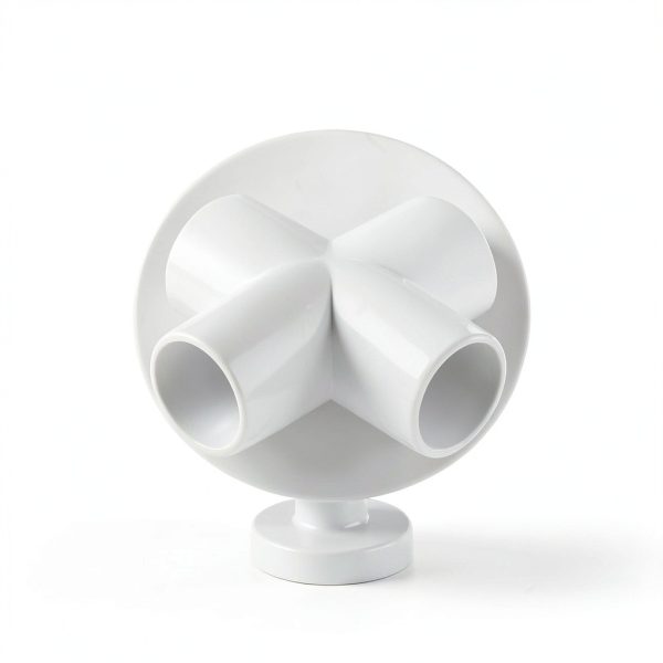 SHEUTSAN 20 Pack 1 Inch 4 Way Cross PVC Pipe Fitting White Furniture-5